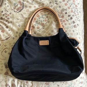 Navy blue canvas Kate Spade bag